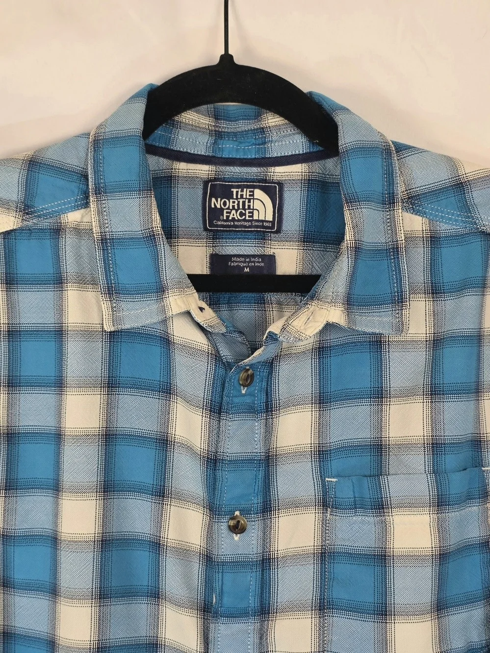 The North Face Mens Plaid Shirt Sz M Cotton Smart-Casual Streetwear Gorpcore